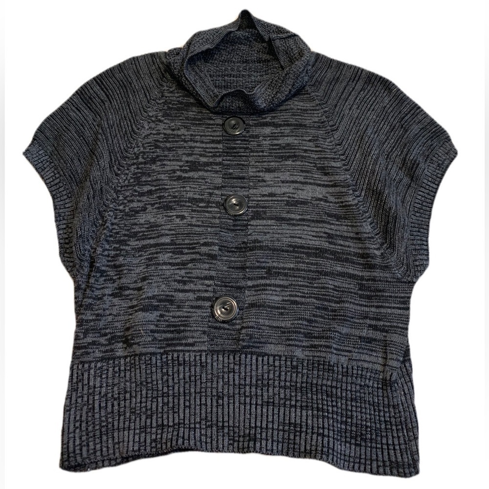 JON & ANNA Gray Marled Cardigan/Bolero - 1X Plus Size